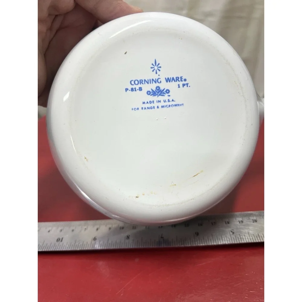 Vintage Corning Ware Blue Cornflower‎ 1 Pint Skillet Saucepan P 81 B